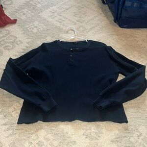 John Galt, waffle long sleeve shirt